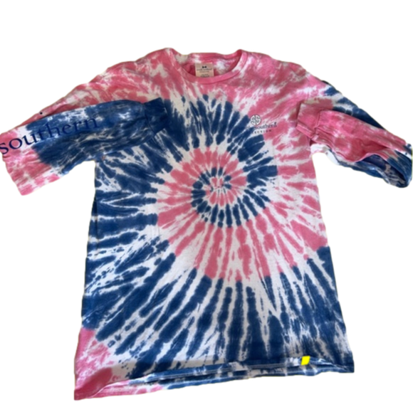 Simply Southern Size Medium Tie Dye Long Sleeve Preppy Sorority Turtle Vacation - Picture 2 of 8